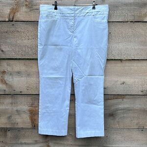 Worthington Women's White Modern Fit Rayon Stretch Ankle Pant